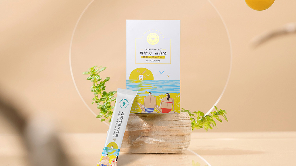 益美达代餐食品包装设计